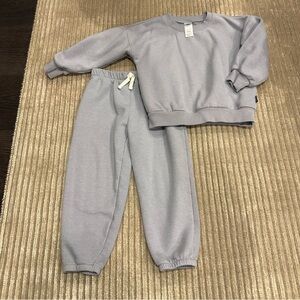 Gerber Kids Light Gray Sweatshirt and Jogger Set